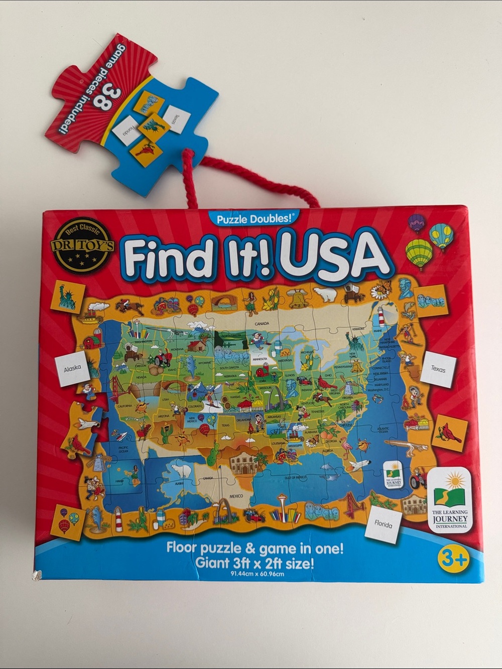 Find It! USA Floor Puzzle & Game - The Learning Journey - Education - School 3+
